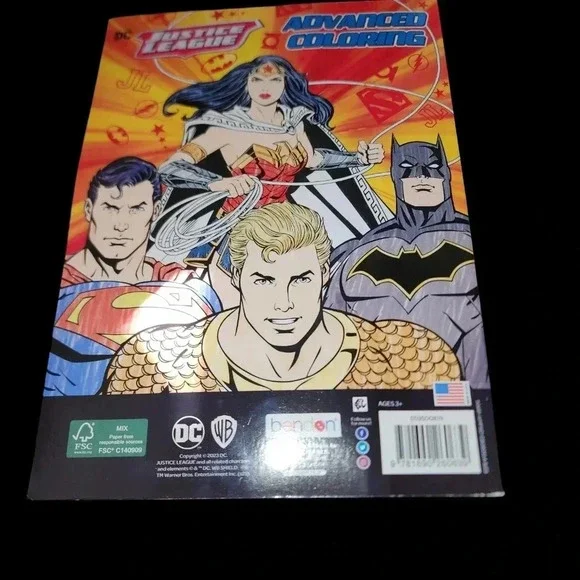 DC Justice League Advanced Coloring Book, 40 Pages, Paperback - Picture 4 of 4